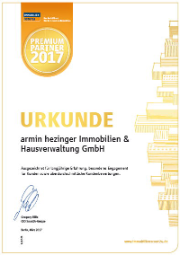 URKUNDE PREMIUM PARTNER 2017